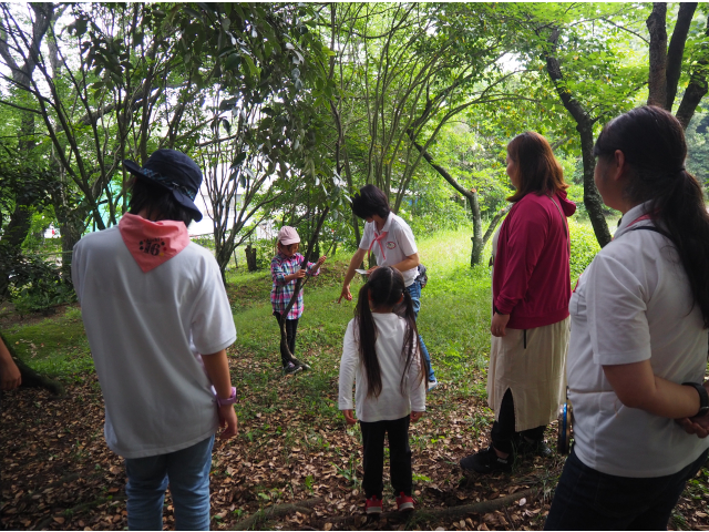 お誘い集会森の自然の落とし物を見つけよう