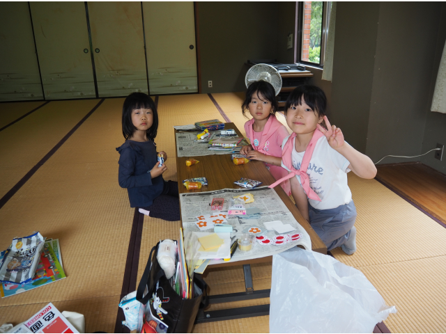 ブラウニーは舎営おやつタイム