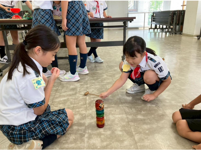 昔遊びに挑戦！