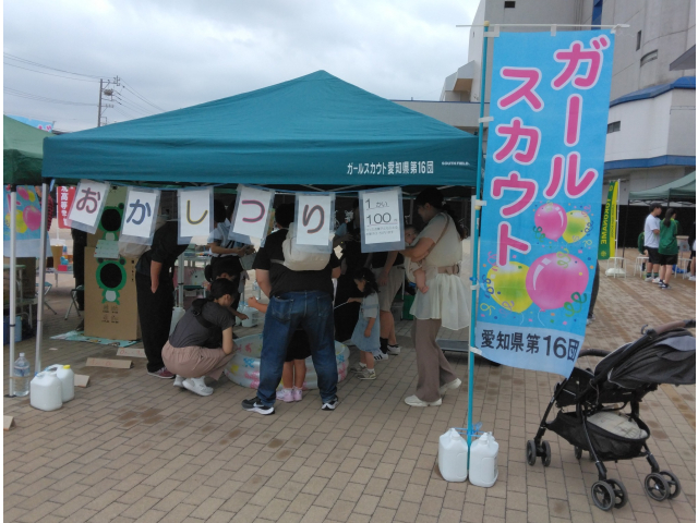 屋外スペースにて出店しました