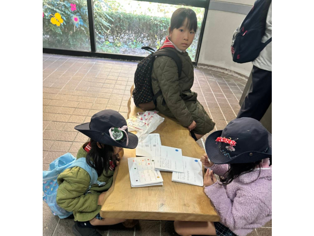 ワークシートに記入ふりかえりも大事です