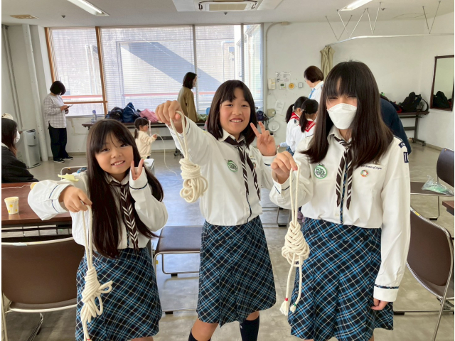 ジュニアエビ結びができてgood