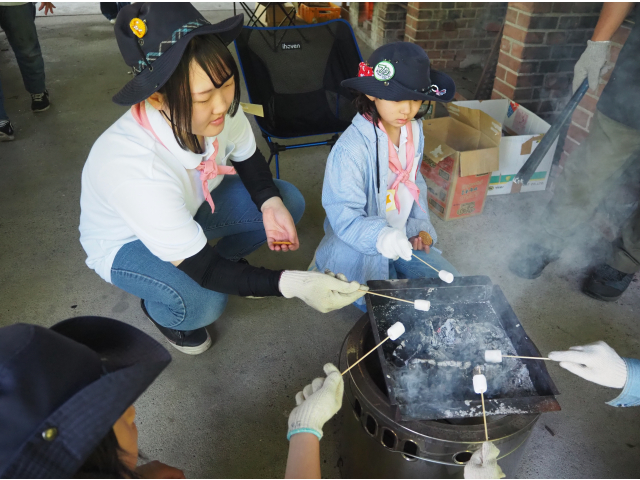 お誘い集会おやつは「サモア」