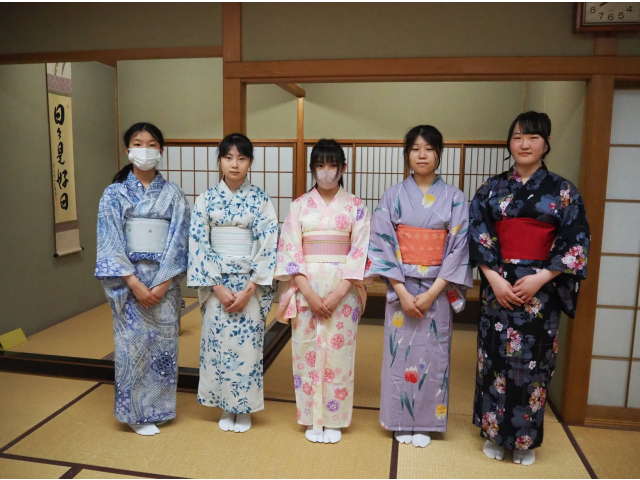 みんな上手に着る事ができました