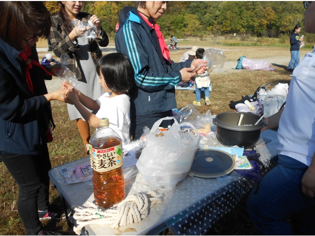 天気も良く、おやつもおいしいです