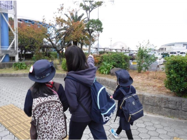 水族館が見えるよ