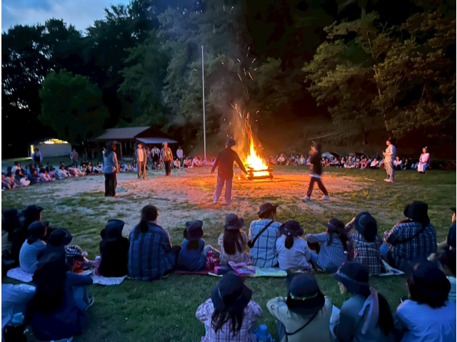 シニア・レンジャー部門が企画してくれた、キャンプファイヤー🔥