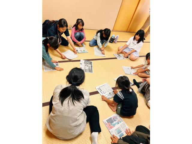 災害時にはスリッパがあると安心！新聞紙で作れるんだよ！