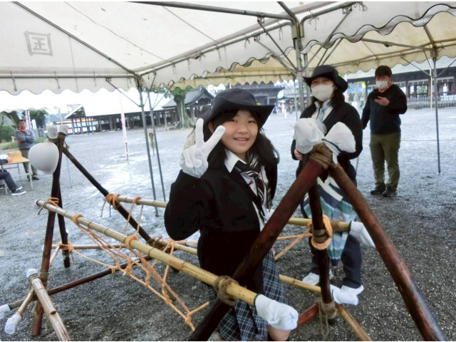 ベンチャー隊によるミニモンキーブリッジ