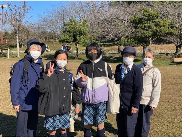 お天気が良くてよかったね！記念にパチリ♪