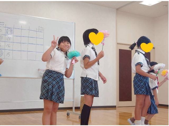 大きなお花も作ったよ♪