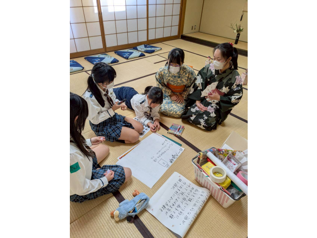 事前に体験者のために正月遊びの手順を考えました。