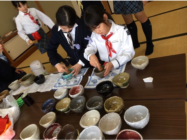 以前に作ったお抹茶茶碗でお点前