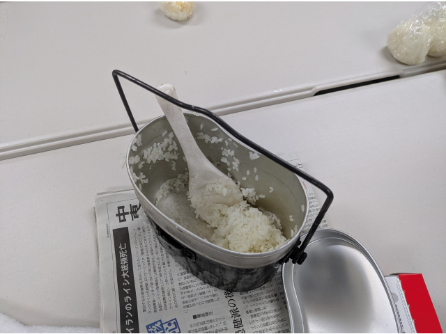ご飯がおいしく炊けました