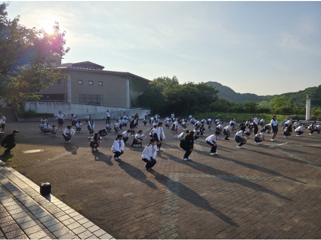 期間中毎朝開かれた「朝のつどい」
